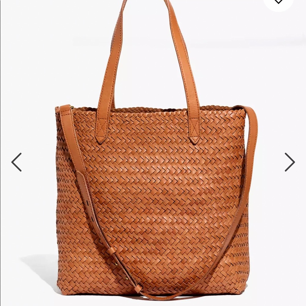 Madewell medium woven transport tote